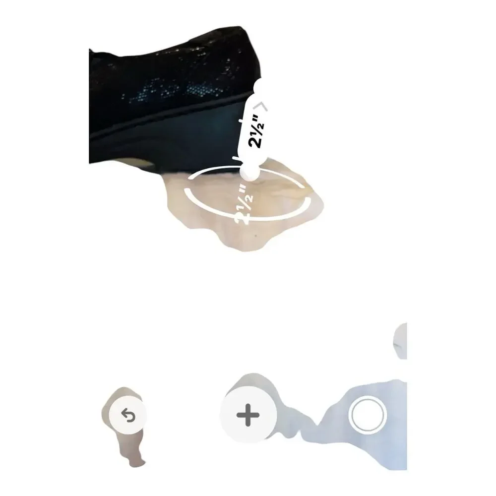 Clarks Collection Soft Cushion shoes black Slip-On Glitter Shiny 8